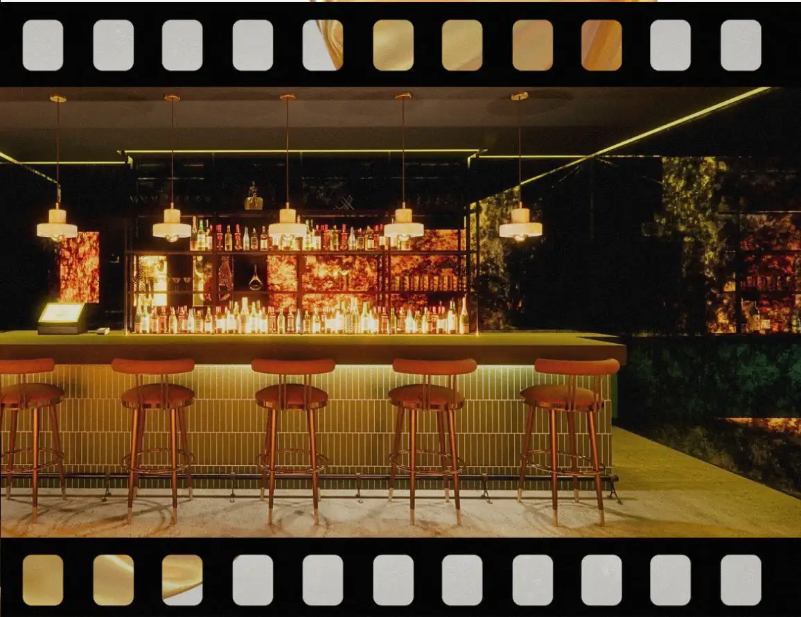 Casa Thirteen render: The bar