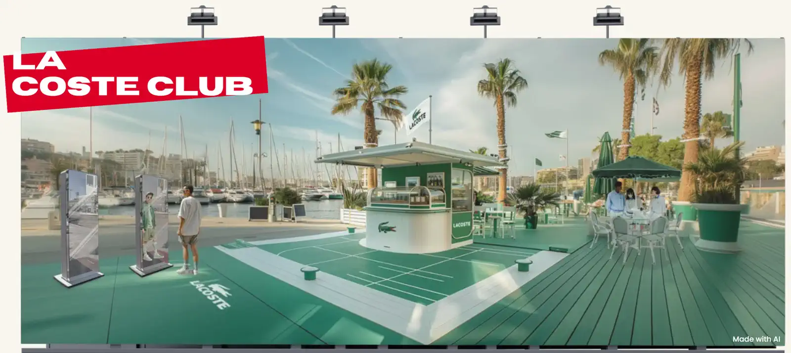 La Coste Club render at the marina