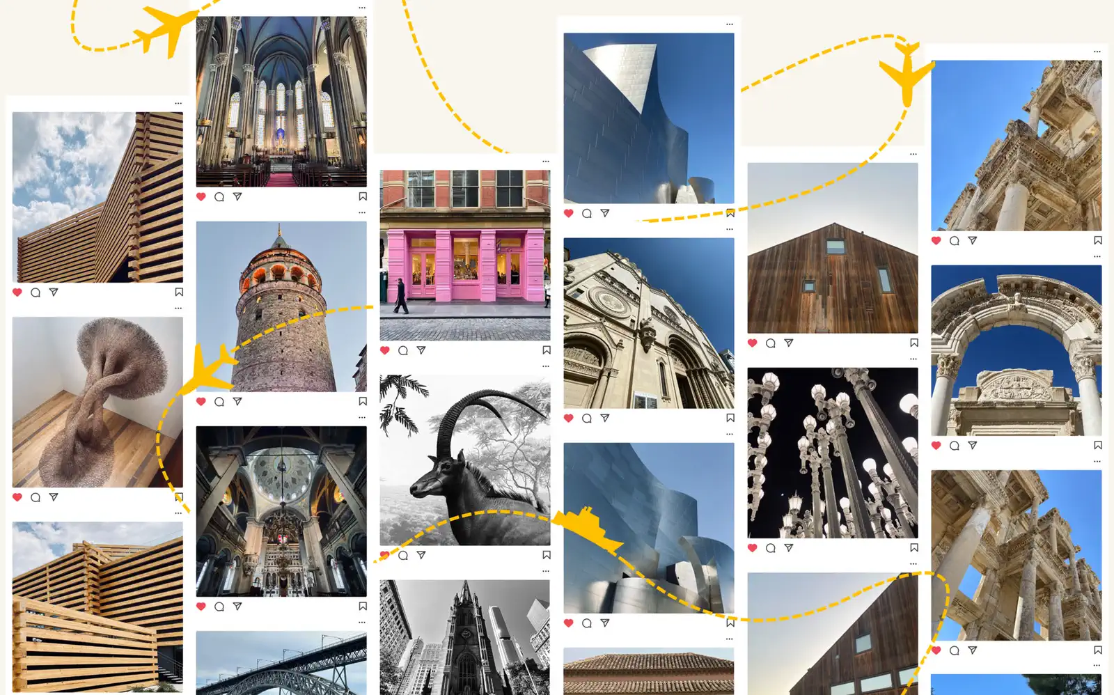 Architectural photographs from travels